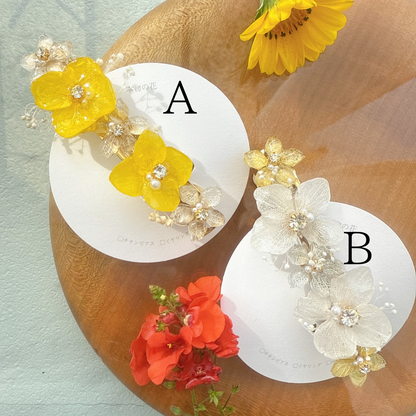 Hydrangea Hair Barrette No.15