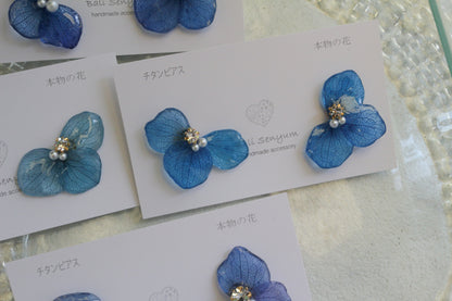 Hydrangea Wing No.147- Titanium Pierce(ピアス）