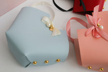 Heart Shaped Faux Leather Gift Bag