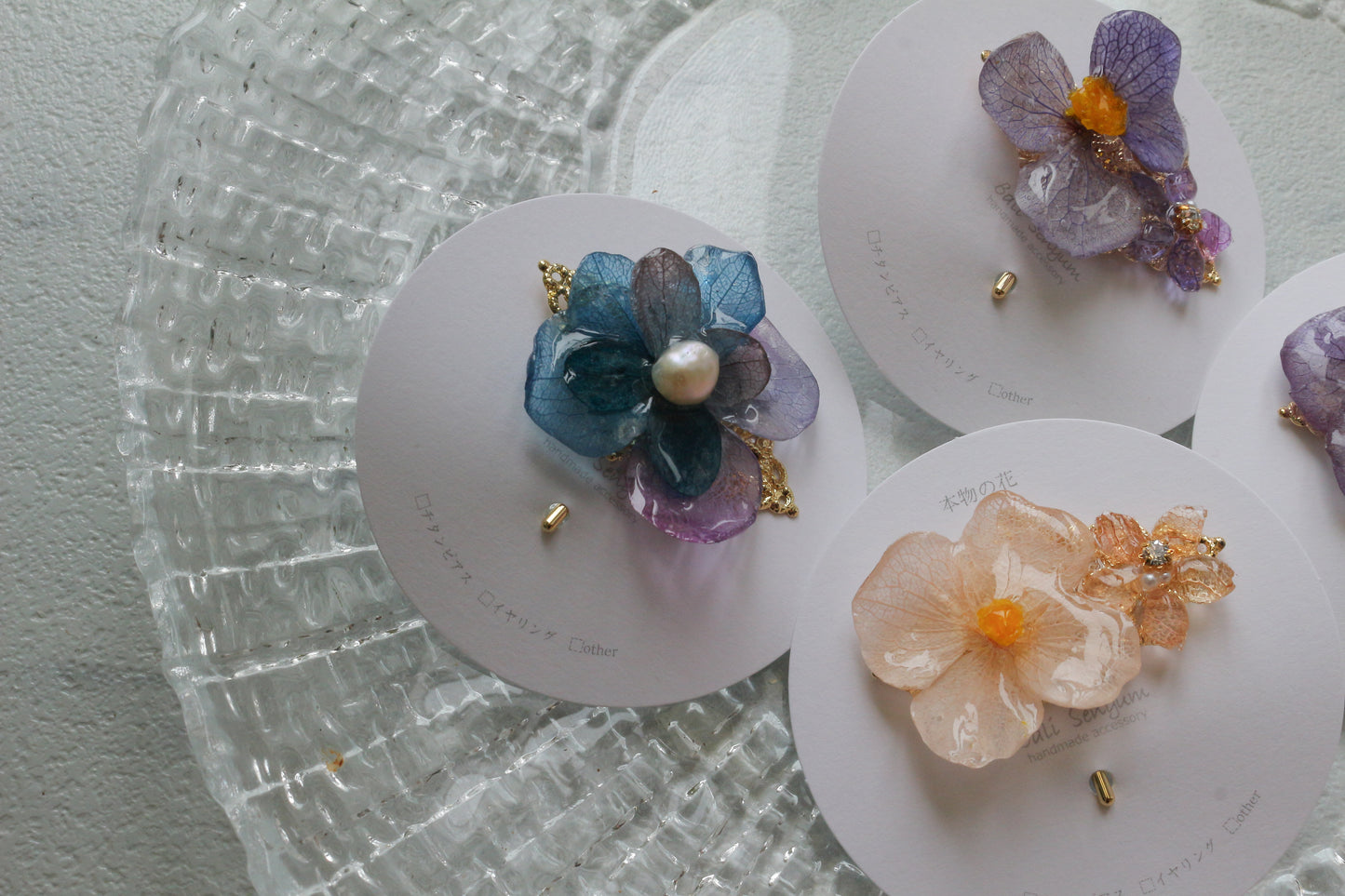 Hydrangea Flower Ponytail Hook - No.1