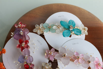 Hydrangea Hair Barrette No.43