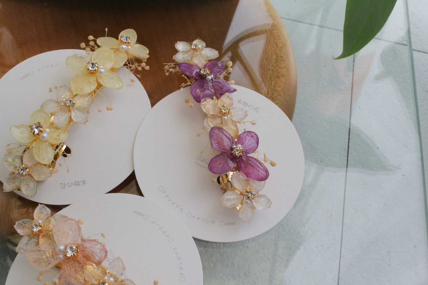 Hydrangea Hair Barrette No.46