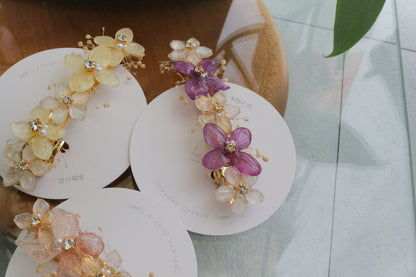 Hydrangea Hair Barrette No.46