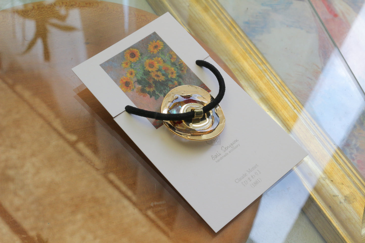 Monet Inspired Flower Hair tie ひまわり