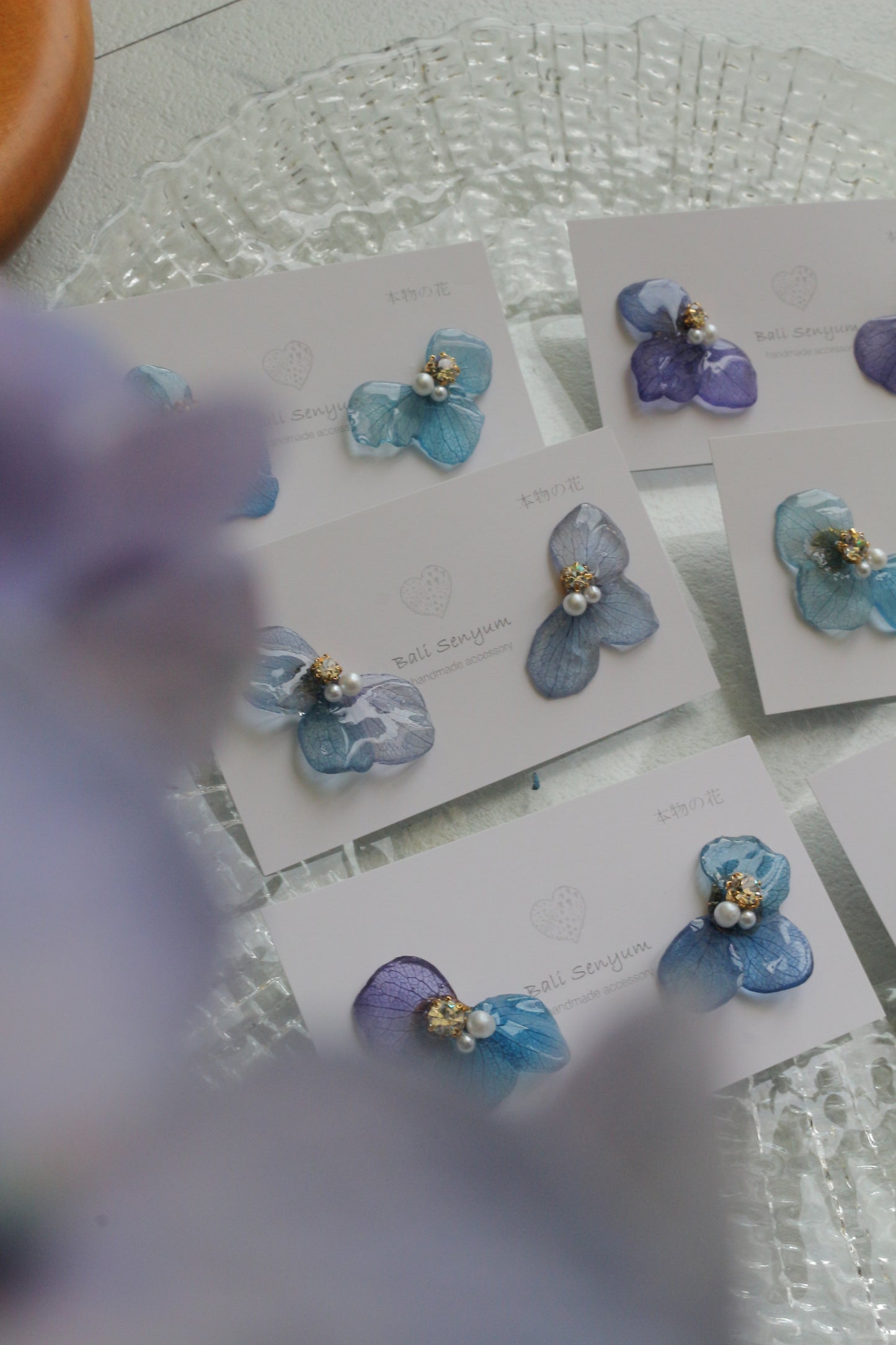 Hydrangea Wing No.145- Titanium Pierce(ピアス）