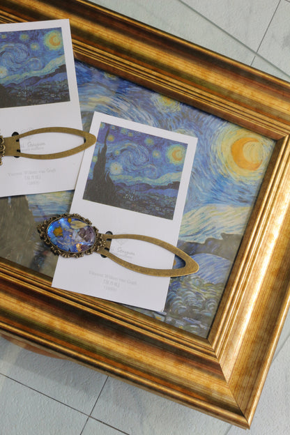 Gogh Inspired Flower Book Mark No.1 - 星月夜