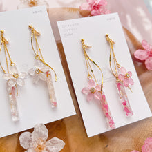 Sakura with Stick Earrings No.1