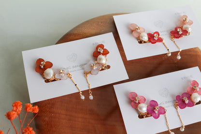 Hydrangea Pearl Flower Earring No.5 Clip-on (イヤリング)