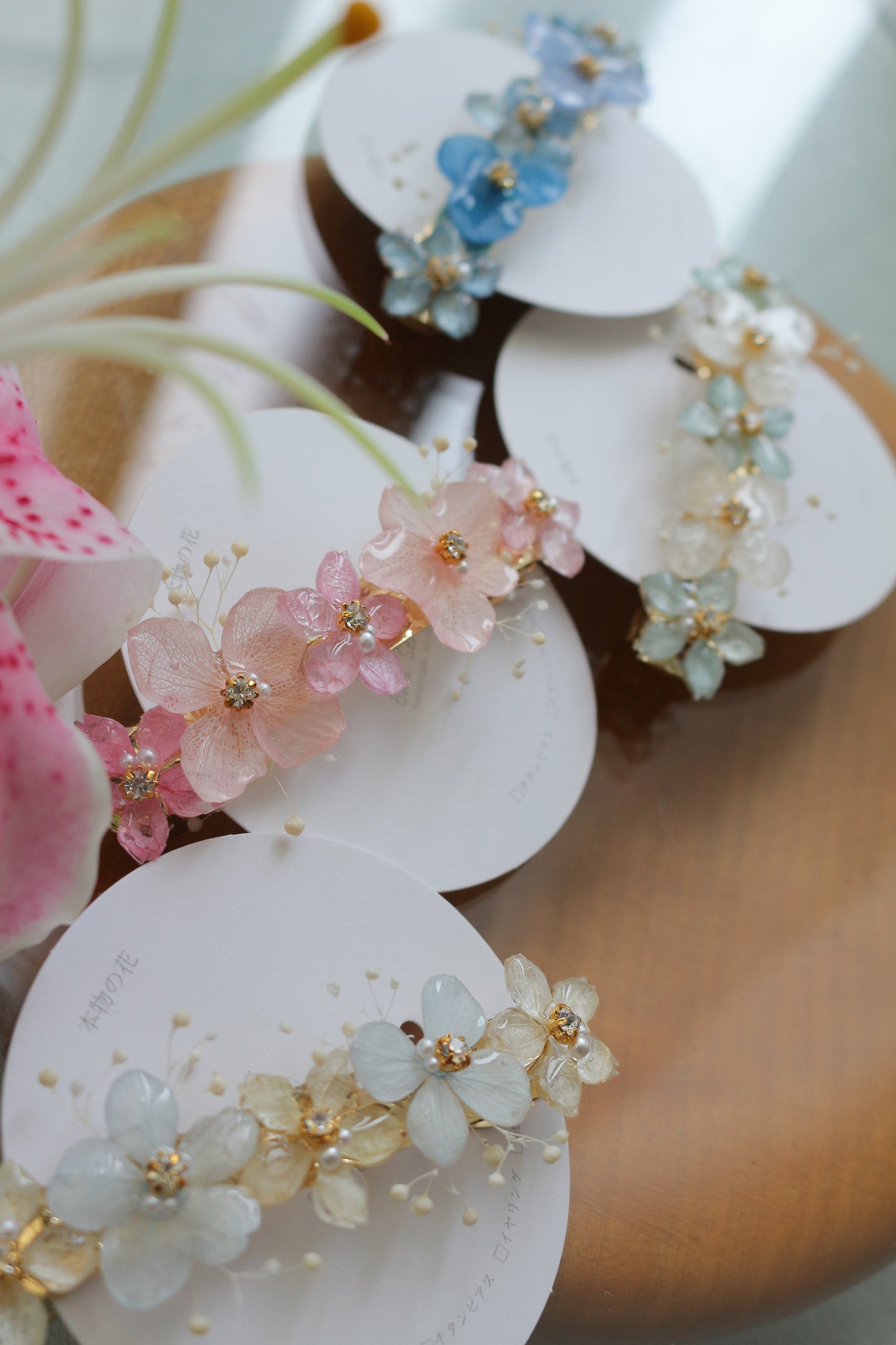 Hydrangea Hair Barrette No.36