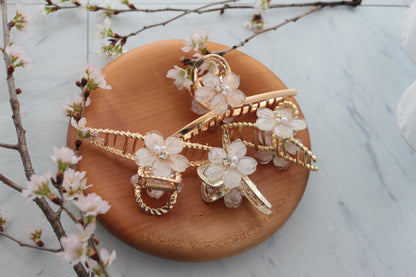 Someiyoshino Sakura Hair Clip - White Big