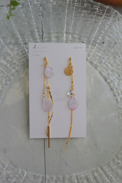 Flowing Hydrangea Earrings No.1 ピアスorイヤリング