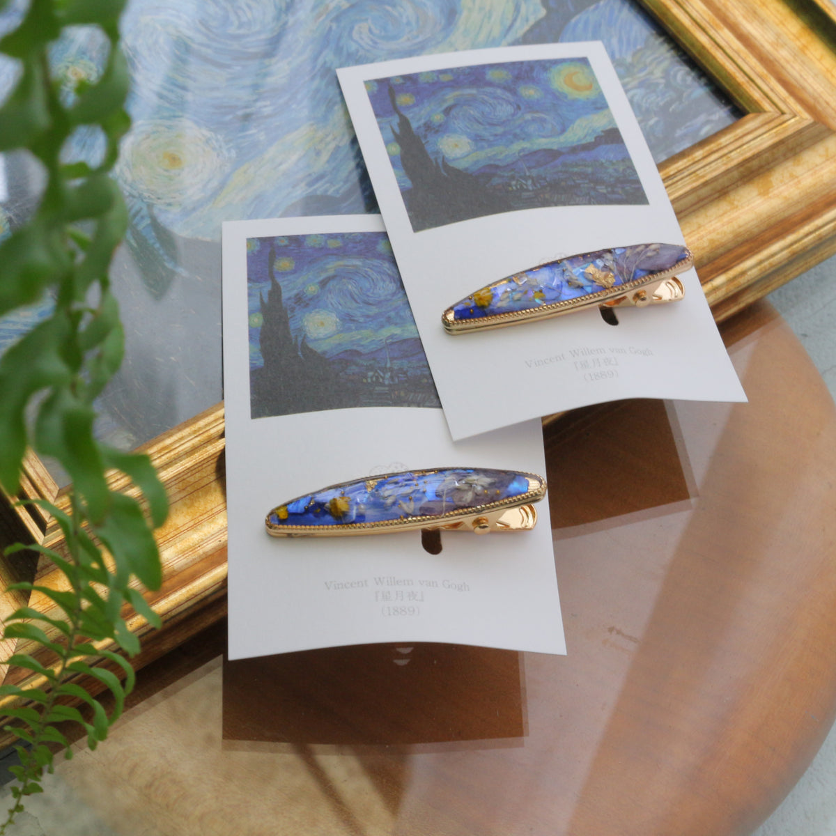 Gogh's Inspired Hair Clip - 星月夜