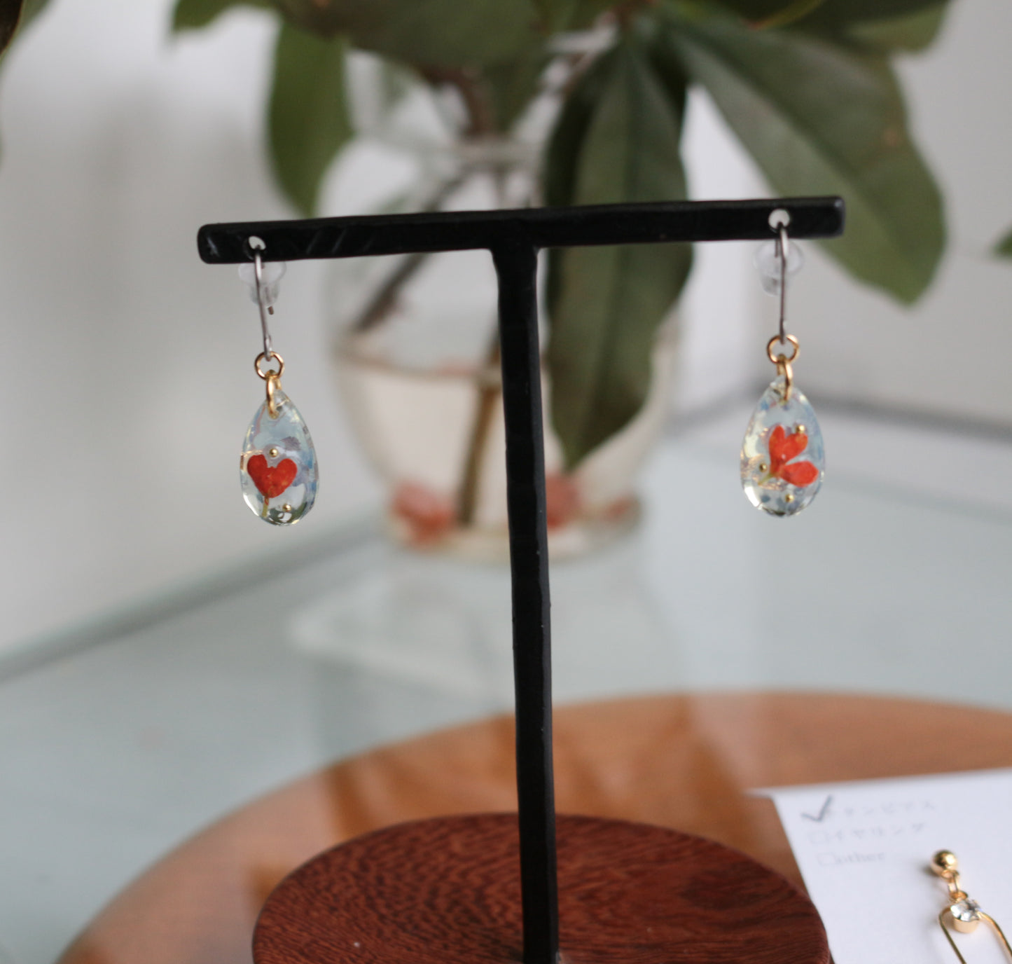 金木犀 Osmanthus Earring No.4 -ピアス　または　イヤリング