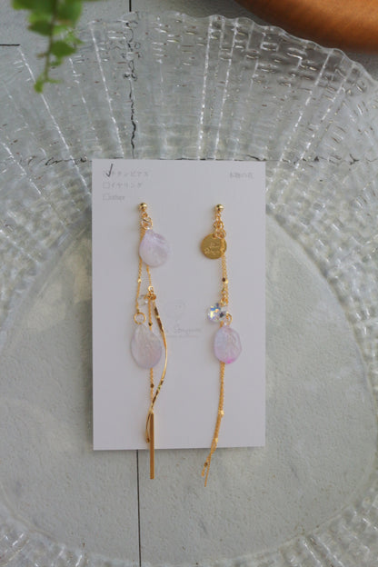 Flowing Hydrangea Earrings No.1 ピアスorイヤリング