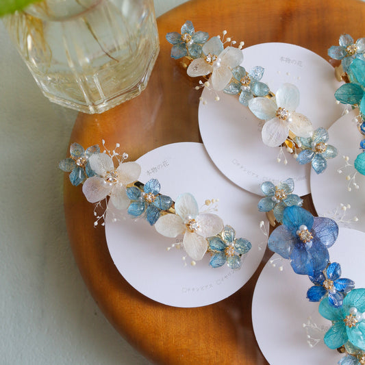 Hydrangea Hair Barrette No.38