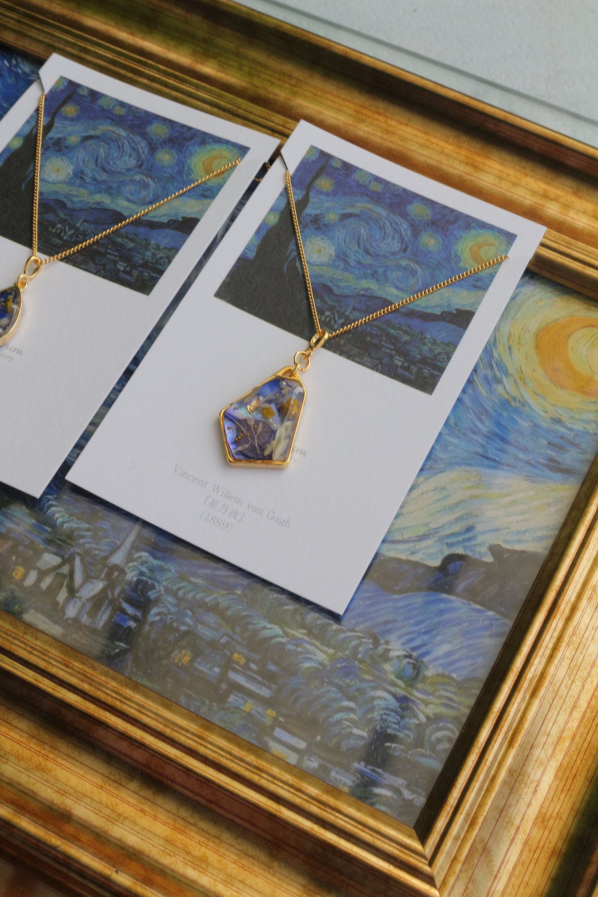 Gogh's The Starry Night Inspired Necklace - 星月夜