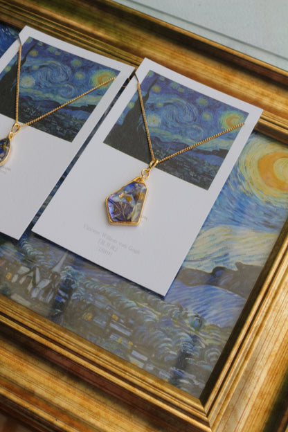 Gogh's The Starry Night Inspired Necklace - 星月夜