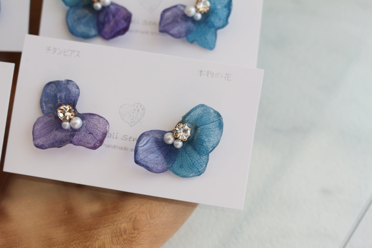 Hydrangea Wing No.136- Titanium Pierce(ピアス）