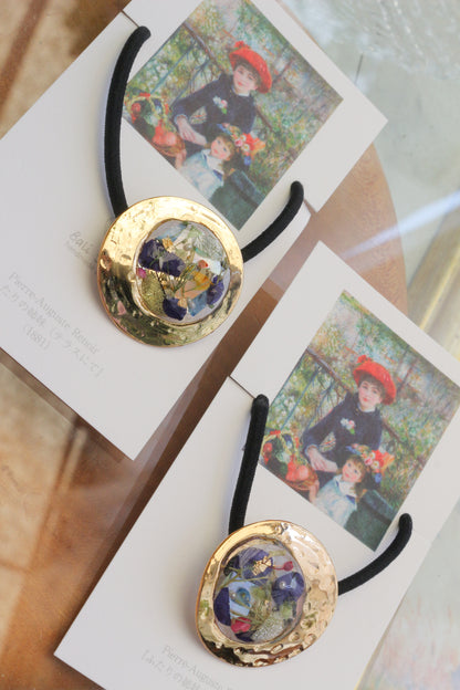 Renoir Inspired Hair tie -  ふたりの姉妹　