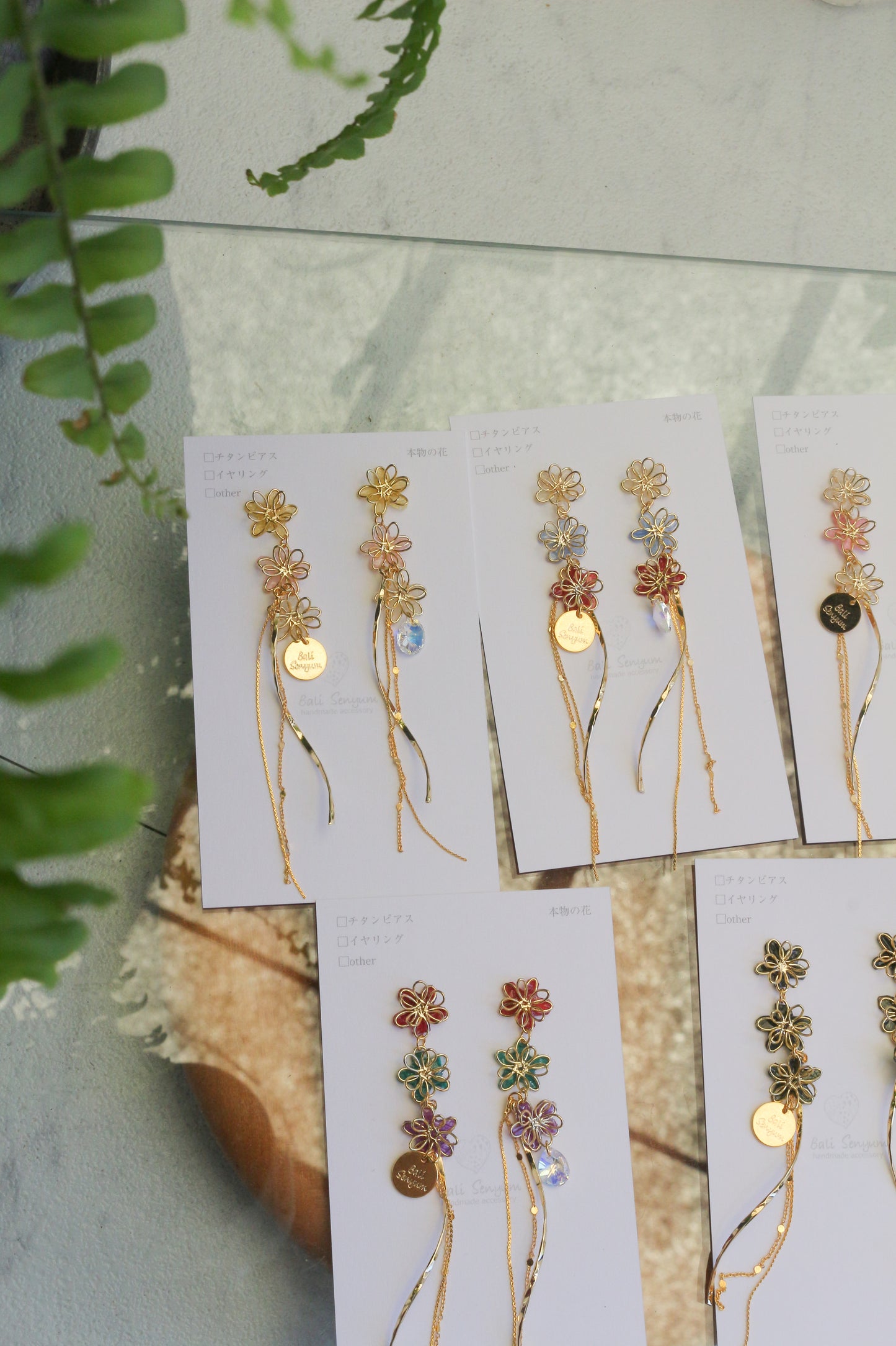 Oshikatsu Hydrangea Earrings No.3 ピアスorイヤリング