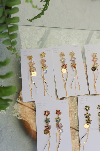 Oshikatsu Hydrangea Earrings No.3 ピアスorイヤリング