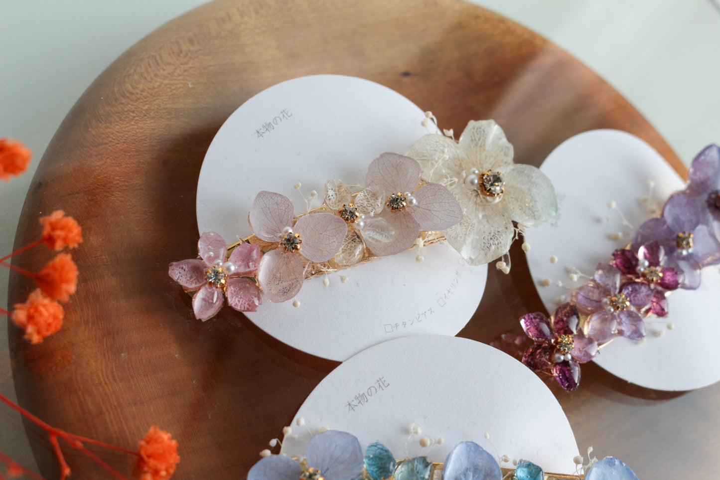 Hydrangea Big Hair-Clip No.3