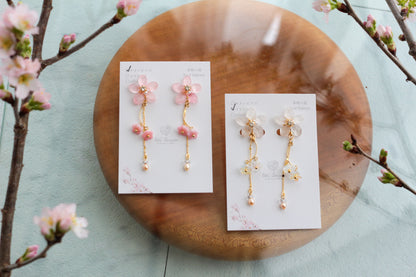 Someiyoshino Sakura Bouquet Earrings