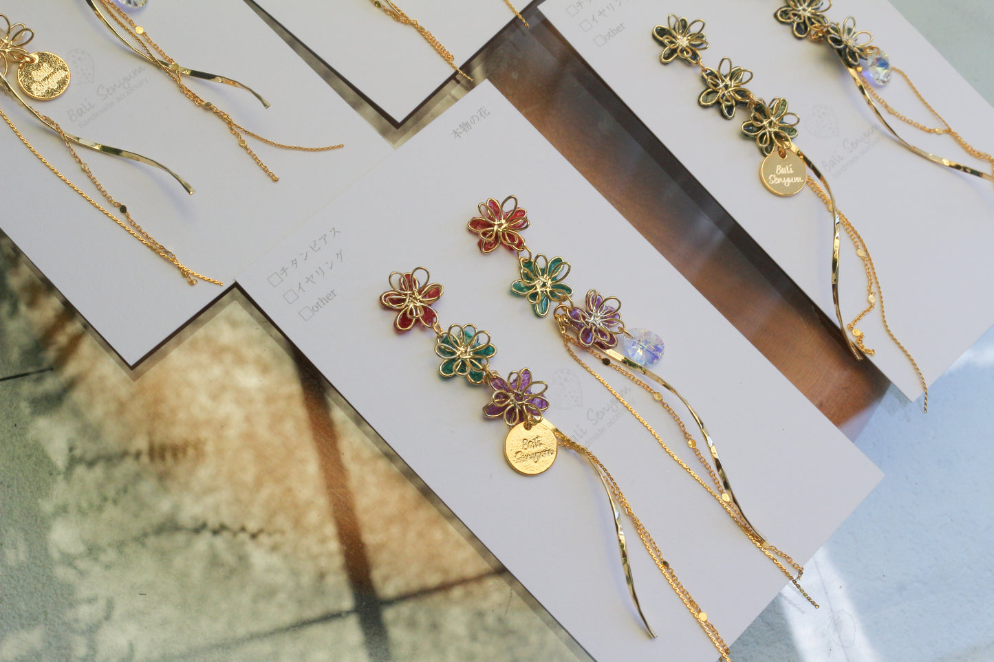 Oshikatsu Hydrangea Earrings No.3 ピアスorイヤリング