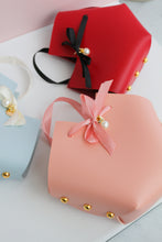 Heart Shaped Faux Leather Gift Bag