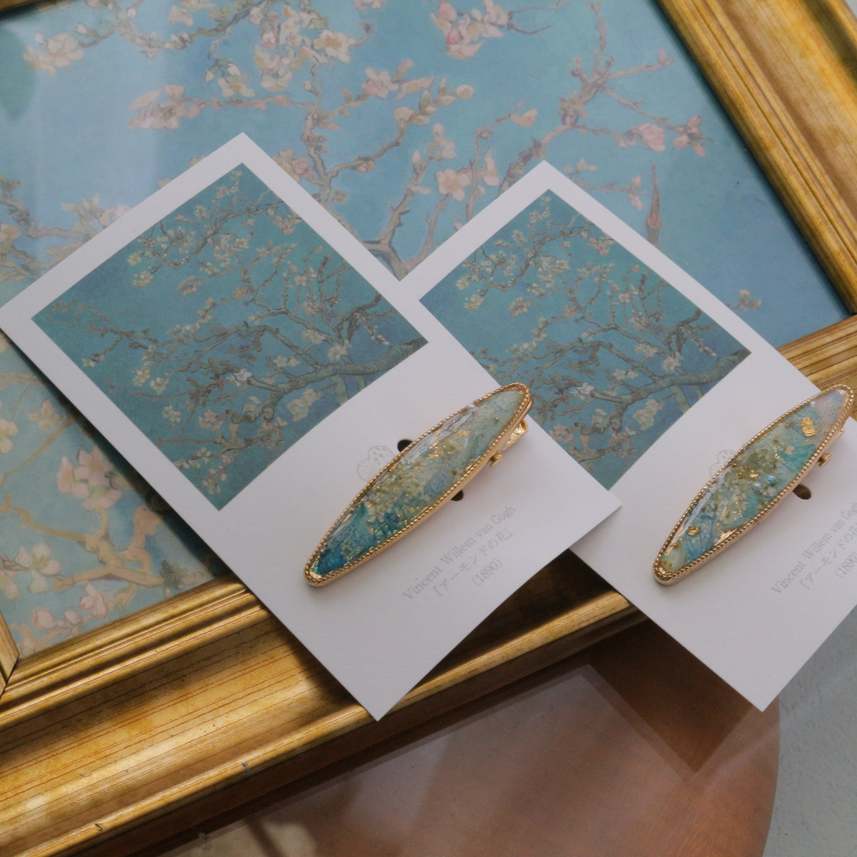 Gogh's Inspired Hair Clip No.2 - アーモンドの花