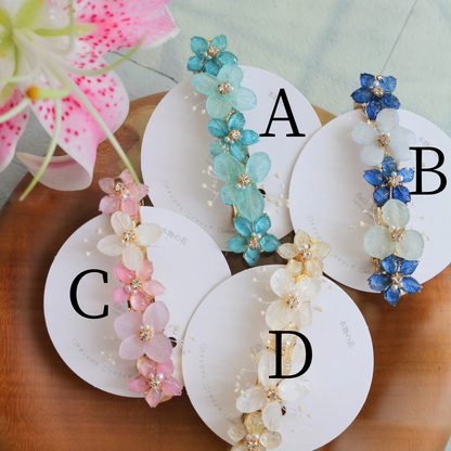 Hydrangea Hair Barrette No.35