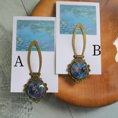 Monet Inspired Flower Book Mark No.1 睡蓮