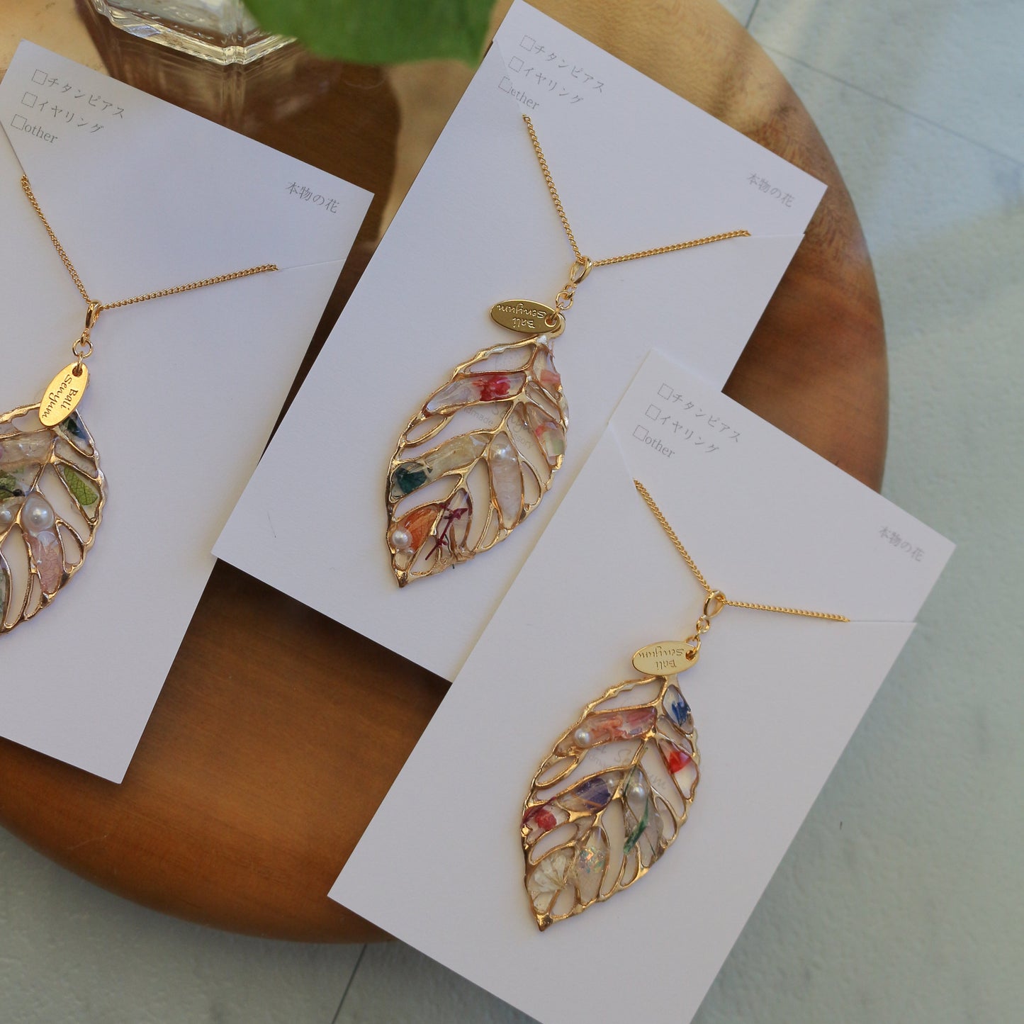 Leaf Necklace 60cm  No.3
