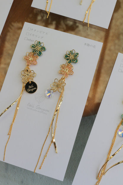 Oshikatsu Hydrangea Earrings No.2 ピアスorイヤリング
