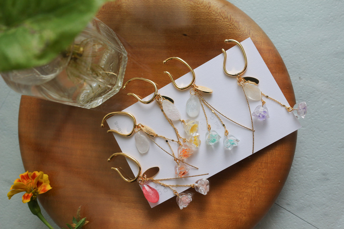 Floral Ear-cuff - 残暑の風