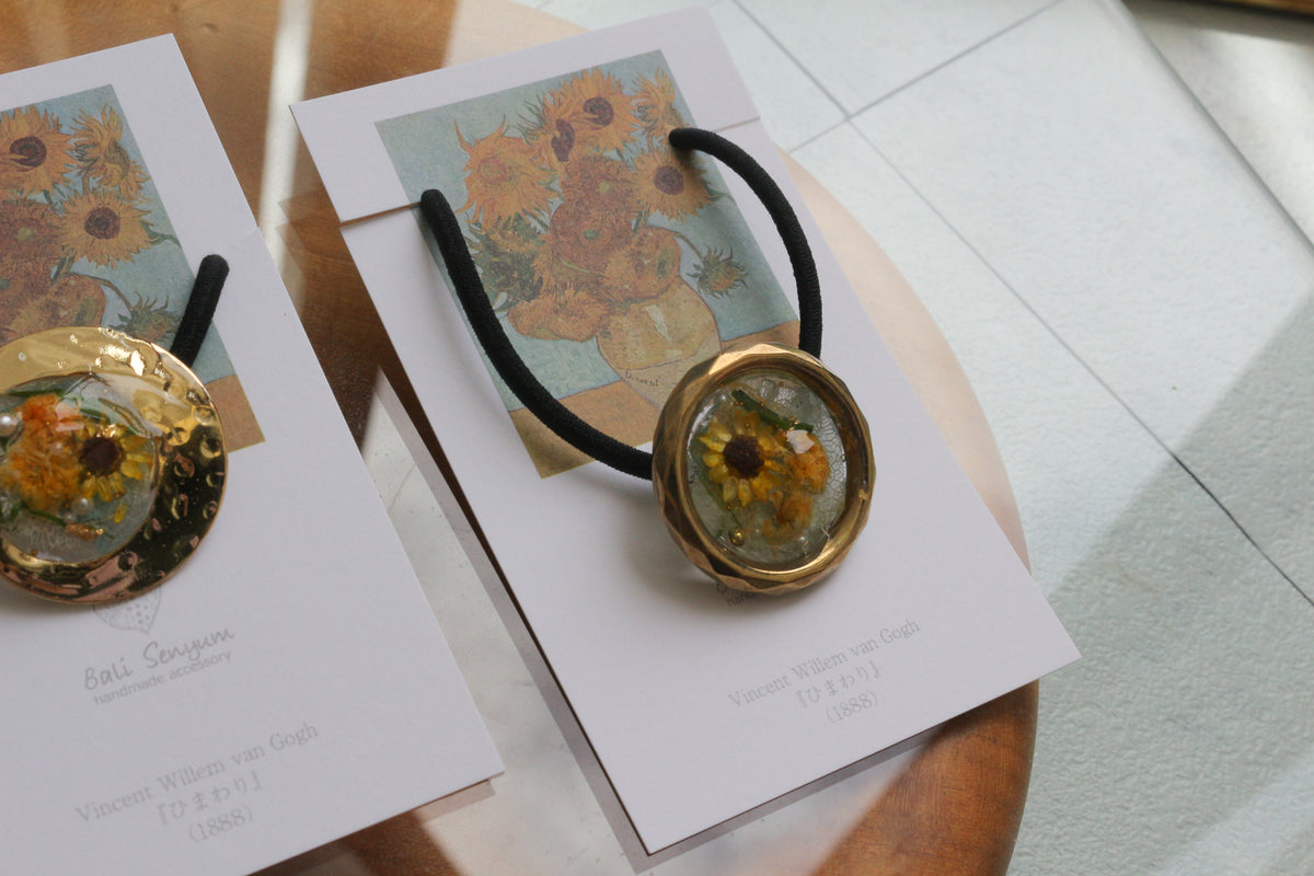 Gogh's Inspired Hair tie - ひまわり