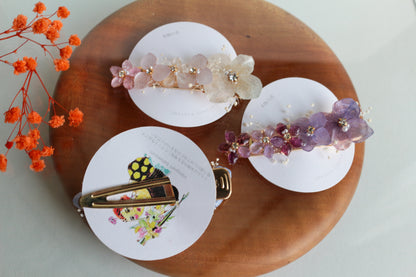 Hydrangea Big Hair-Clip No.3