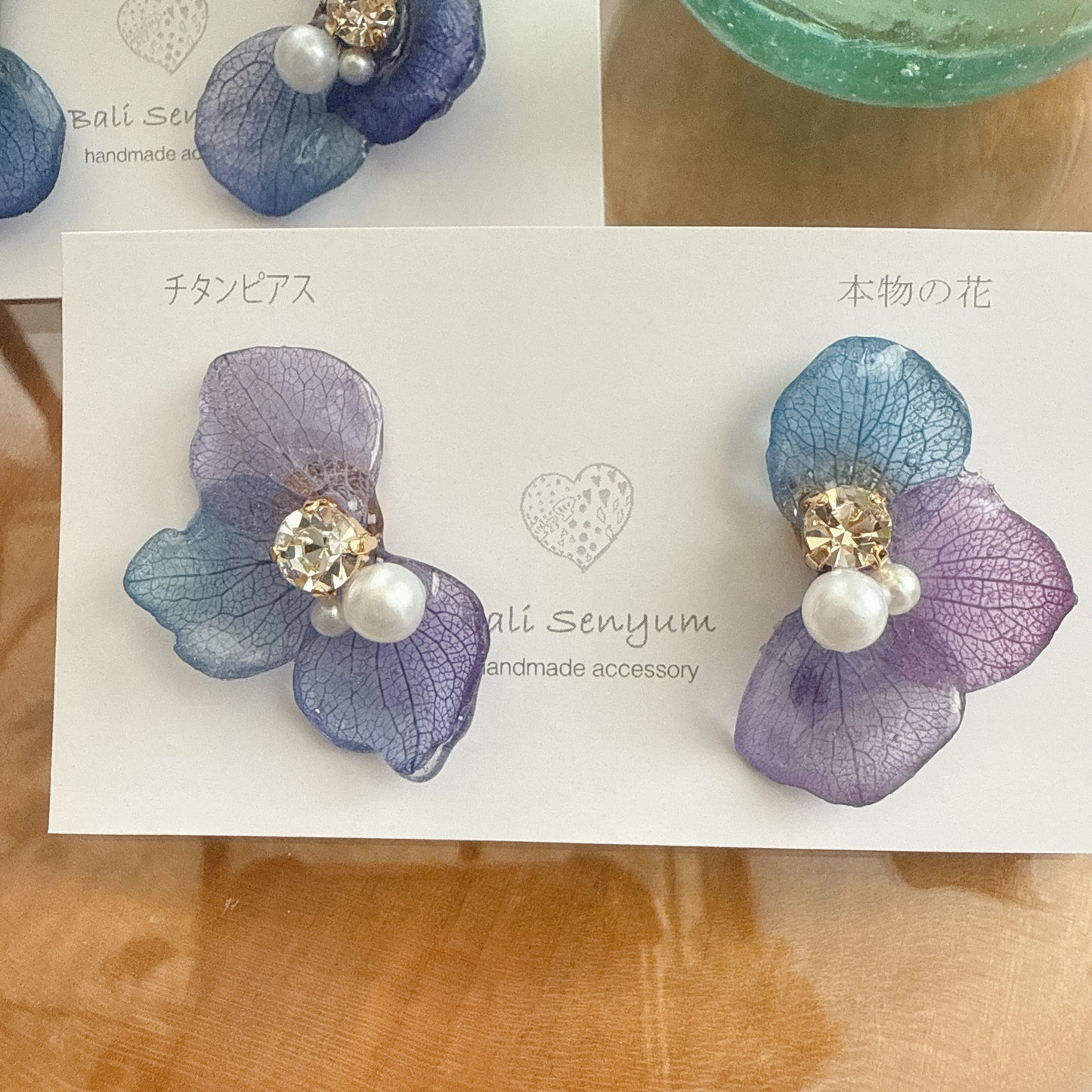 Hydrangea Wing No.115- Titanium Pierce(ピアス）