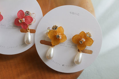 Hydrangea Elegant No.2 - Clip-on イヤリング