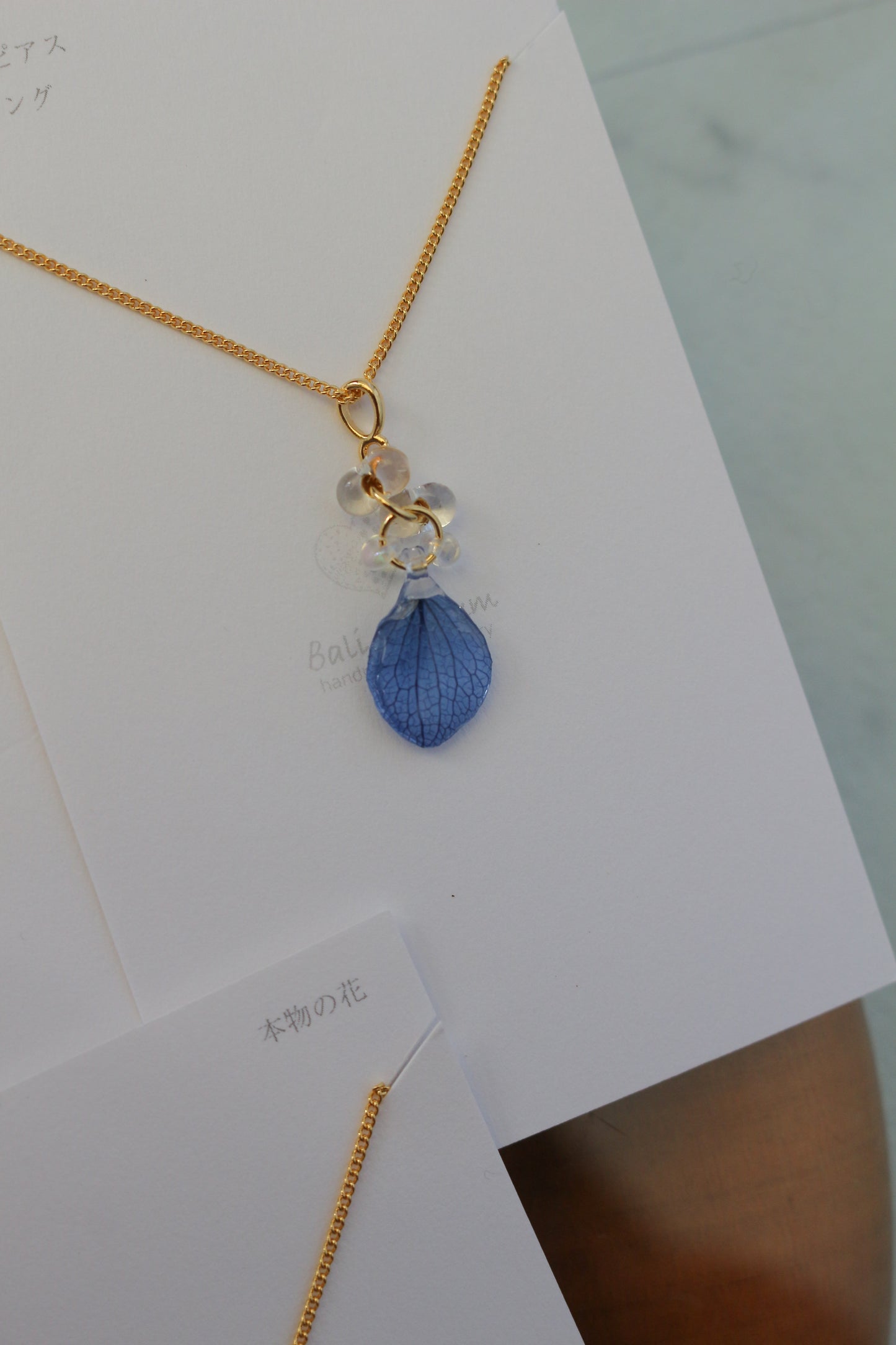 Hydrangea TSUBU Necklace 40cm  No.1