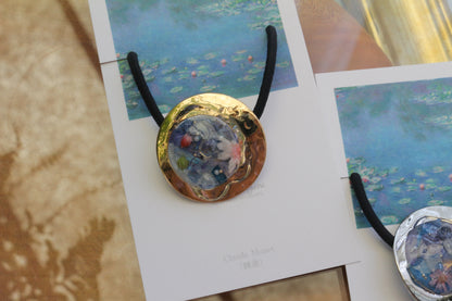 Monet Inspired Flower Hair tie 睡蓮 No.1
