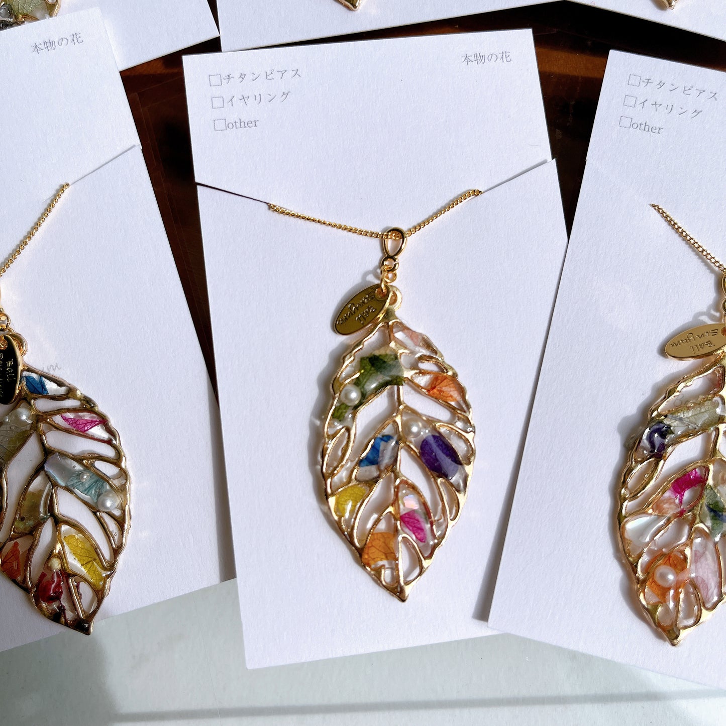 Leaf Necklace 60cm  No.8