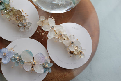 Hydrangea Hair Barrette No.44