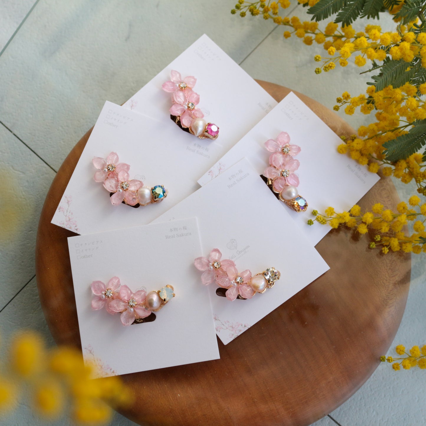 Someiyoshino Doule Sakura Ear-cuff Pink "Left"