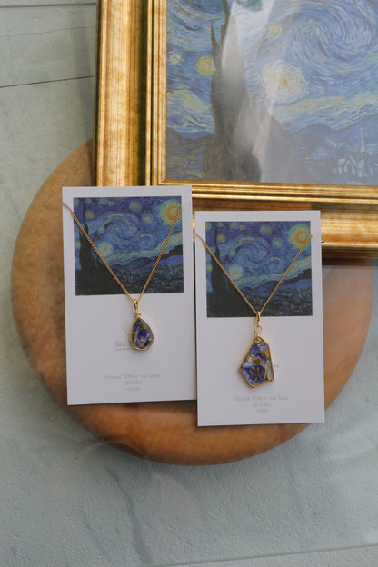 Gogh's The Starry Night Inspired Necklace - 星月夜