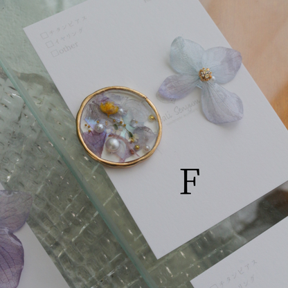 Hydrangea and Flower Medallion No.4 パーツ選べます。