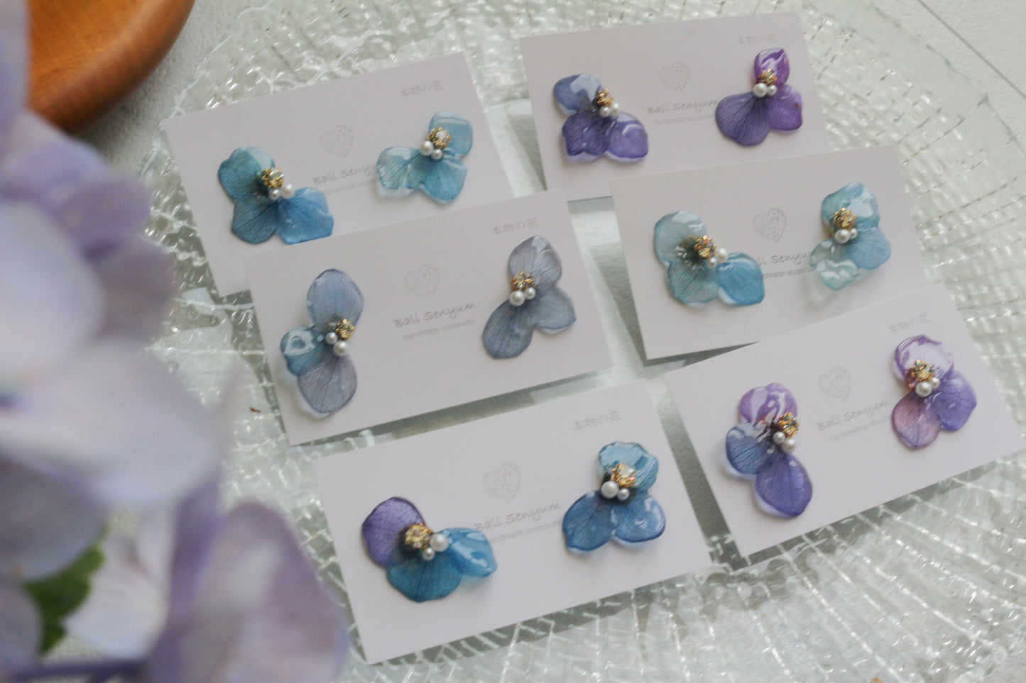 Hydrangea Wing No.145- Titanium Pierce(ピアス）