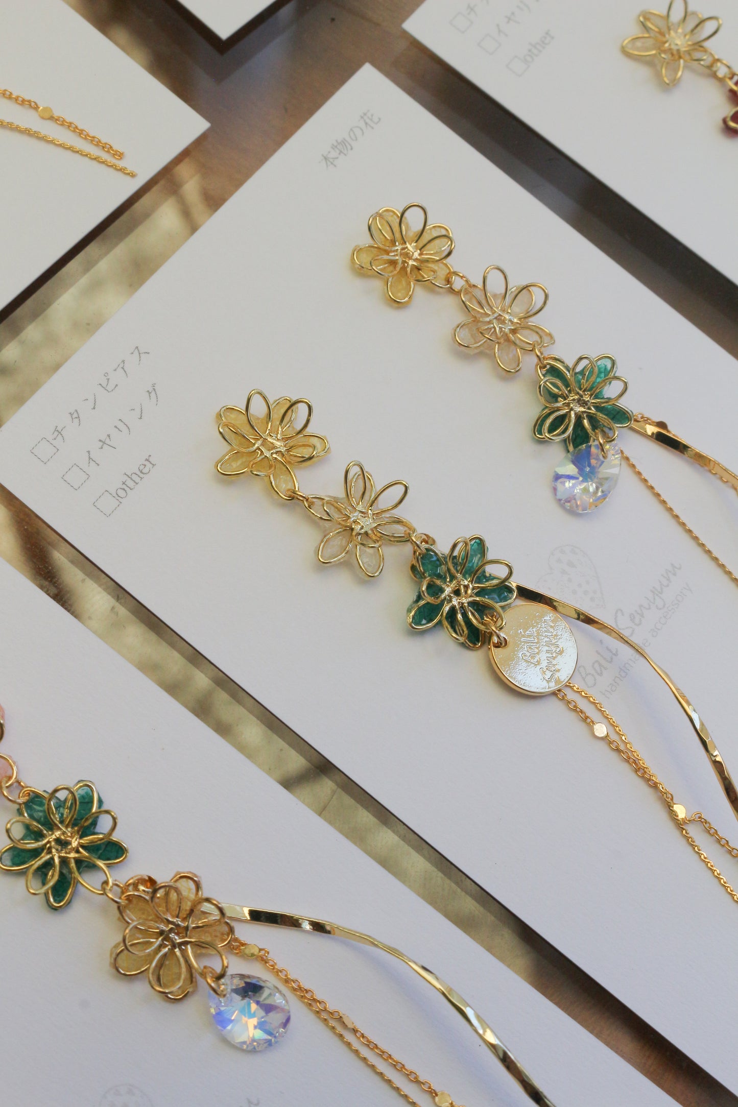 Oshikatsu Hydrangea Earrings No.3 ピアスorイヤリング