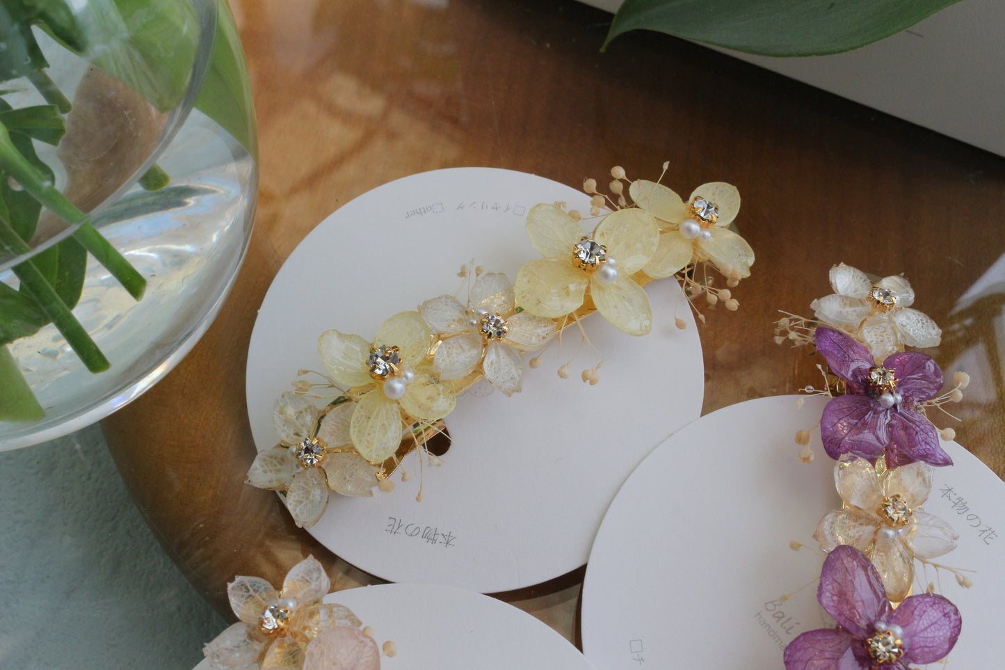 Hydrangea Hair Barrette No.46