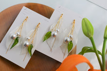 Yuri Flower Lily Earrings  No.4 -  Titanium Pierce